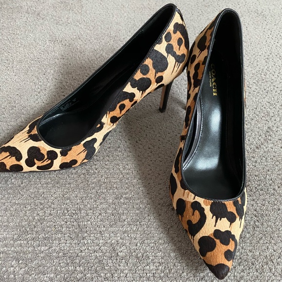 Coach Shoes - Women’s Coach Leopard Print Pointed Pumps